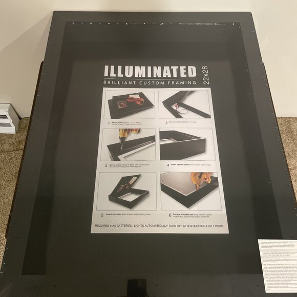 NEW Illuminated Custom Framing Shadow Box 22x28 Lighted LED Display-Art Military - Picture 13 of 14